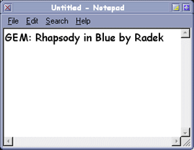 GEM: Rhapsody in Blue