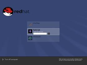 Blue Curve logon: Red Hat Linux 8.0