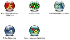 Messenger Apps XP Icons (globe)