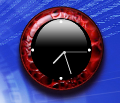 Grunge Red Clock 1.0