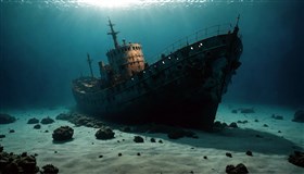 a sunken ship