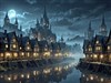 4k fantasy town by river