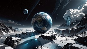 Earth in space 4k