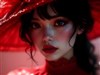 Woman in red