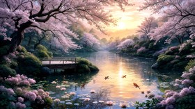 A serene Japanese garden