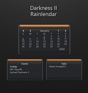 Darkness II Rainlendar