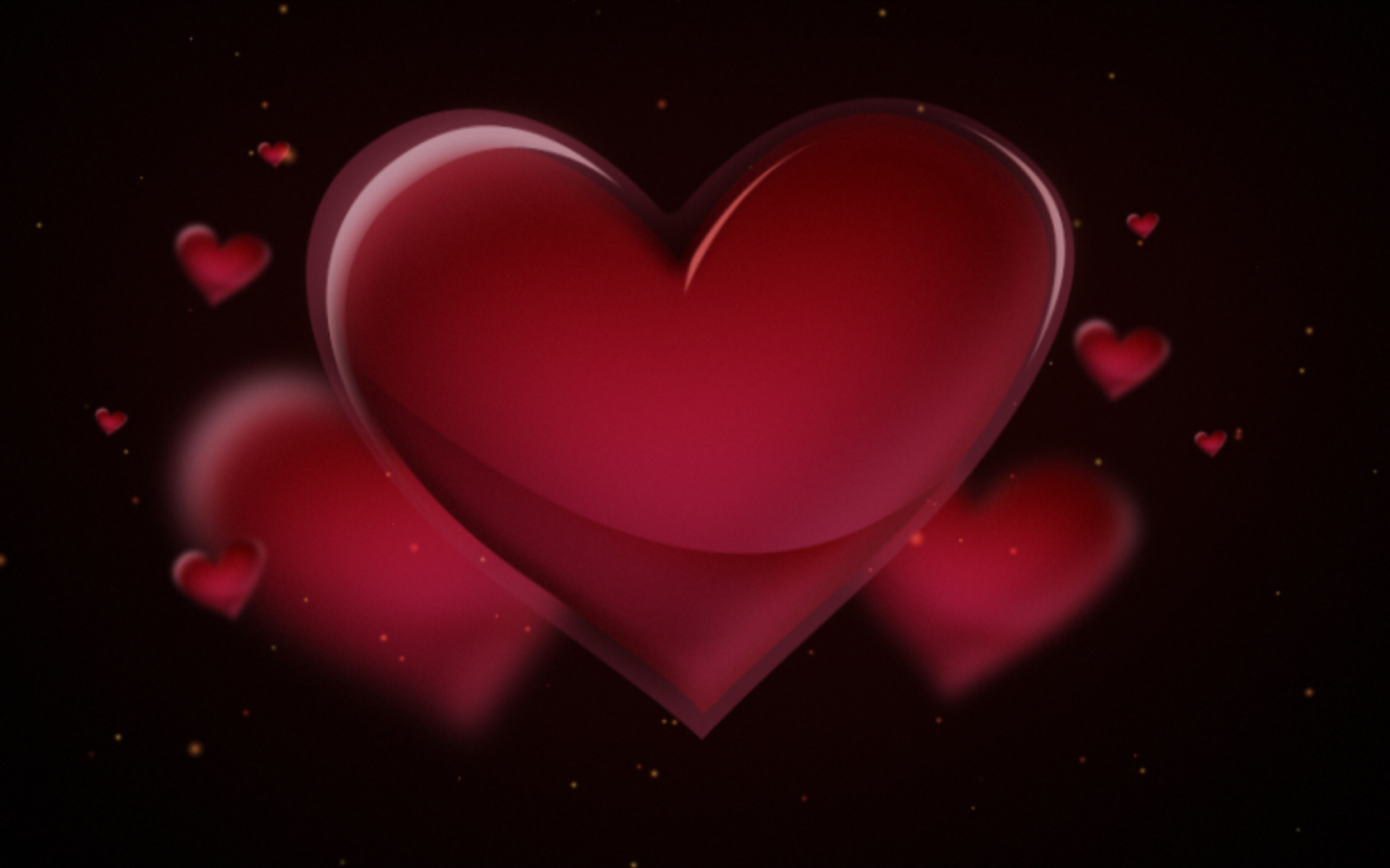 Valentine&rsquo;s screen saver with cartoon character