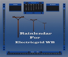 Electricgrid Rainlendar