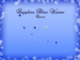 Sapphire Blue Winter Cursor