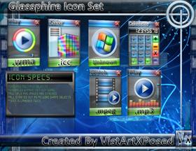 Glassphire Icon Set