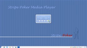 Stripe Poker Media Player Widget