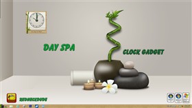 Day Spa Clock Gadget