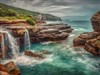 4K Sea Cove Falls