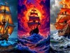 4K Ships at Sea