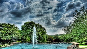 HDR Spring Fountain