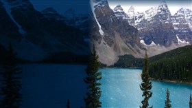 Moraine Lake Night to Day