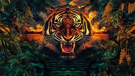 4K Tiger Face