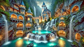 4K Castle Drop Falls