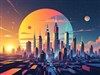 Futuristic City Sunset by: LightStar