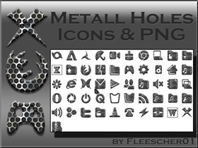 Metall Holes Icons