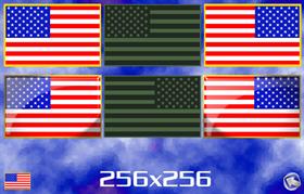 US flags