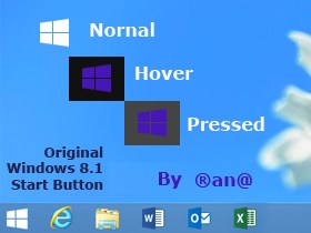 Win 8.1 Original Start Button_By Rana