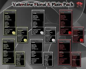 Valentine Floral/Plain Pack