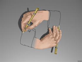 Drawing hand