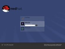 Blue Curve logon: Red Hat Linux 8.0