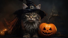 Halloween Kitten