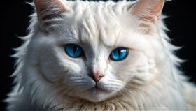 cat with blue eyes