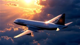 a flying plane