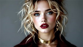 portrait a young woman