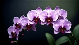 purple orchids