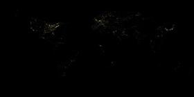 High Res. Earth by Night