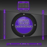 Purple Splash Rainlendar