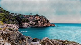 Blue Ocean Cliffs Spain