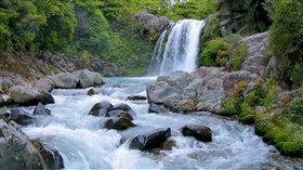 Gorgeous Rocky Mountain Waterfall