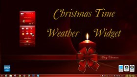 Christmas Time Weather Widget