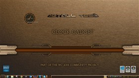 Metall Tech Clock Gadget 