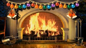 Virtual Christmas Fireplace