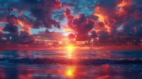 4K Sea Sunset