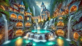 4K Castle Drop Falls