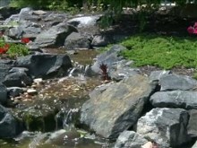 my backyard waterfall