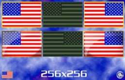 US flags