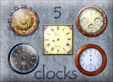 5 clocks