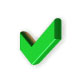 Spinning Green Checkmark (White Background)