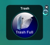 Vista Crystal Blue Trash Bin Rounded Corners