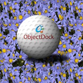 Golfball with ObjectDock Logo