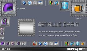 metallic chain